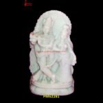 Radha Krishna White Marble Statue