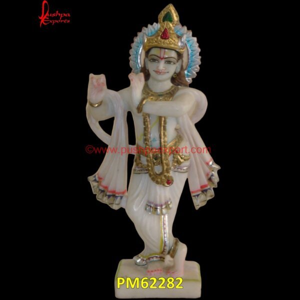 White Marble Lord Krishna Statue PM62282 marble radha statue,marble statue krishna,marble stone krishna murti,radha krishna marble deities.jpg