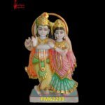 White Marble Radha Krishna Idol