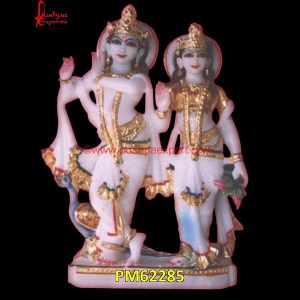 White Marble Krishna Radha Statue PM62285 radha krishna marble deities,radha krishna marble moorti,radha krishna marble murti.jpg