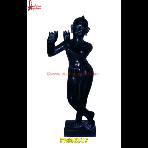 Black Stone Krishna Statue PM62307 krishna marble statue,radha krishna marble statue,beautiful radha krishna marble statue,beautiful white marble krishna.jpg