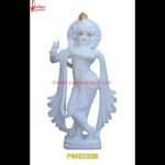 White Stone Krishna Statue