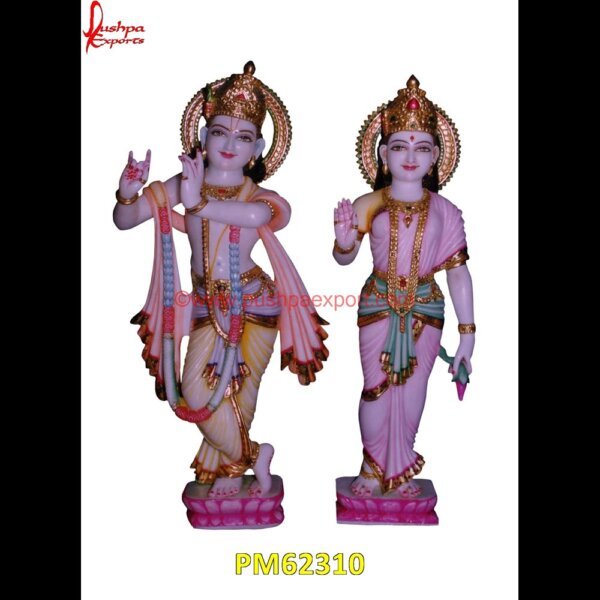 Carved White Marble Radha Krishna Idol PM62310 beautiful white marble krishna statue,black marble krishna murti,black marble radha.jpg