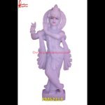 White Marble Krishna Sculpture