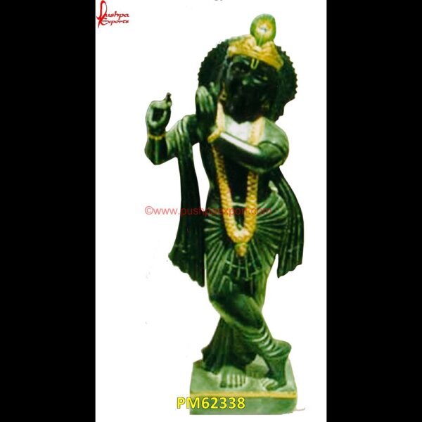 Black Stone Lord Krishna Murti PM62338 marble radha statue,marble statue krishna,marble stone krishna murti,radha krishna marble deities.jpg