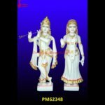 Radha Krishna Ji White Marble Idol