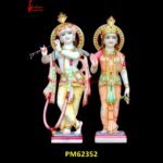 Radha Krishna Carved Marble Statue