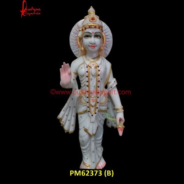 PM62373 (B) krishna murti in marble,krishna white marble statue,lord krishna marble idol.jpg