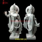 White Marble Radha And Krishna Sculpture