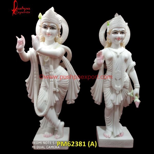 Radha And Krishna Ji Decorative Statue PM62381 (A) marble murti of radha krishna,marble murti radha krishna,marble radha krishna,marble radha.jpg