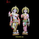 Marble Radha Krishna Carved Statue