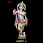 Marble Radha Krishna Carved Statue