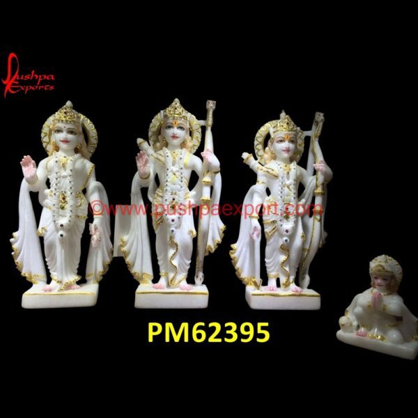 Ram Darbar Stone Murti PM62395 marble statue of ram darbar,ram darbar in white marble,ram darbar marble idols,ram darbar marble moorti.jpg