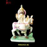 White Marble Baba Ramdev Idol