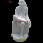 Sai Baba White Marble Idol