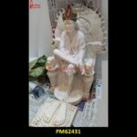 Sai Baba With Singhasan Marble Statue