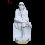 Saibaba Marble Polished Statue