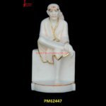 White Marble Sai Baba Statue