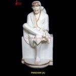 White Marble Saibaba Idol