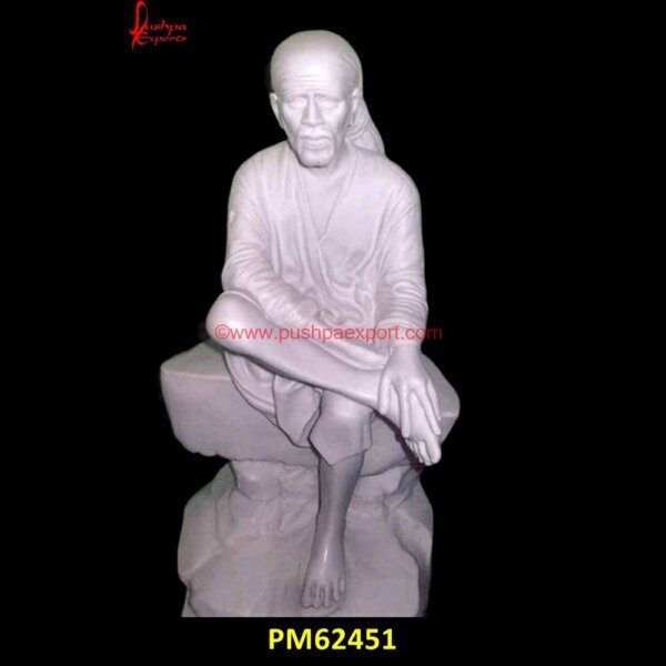 White Marble Carved Sai Baba Statue PM62451 Marble Sai Baba Sculpture,Sai Baba Figurine,Marble Sai Baba Statue,marble idol of god.jpg