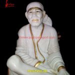 Saibaba White Marble Murti