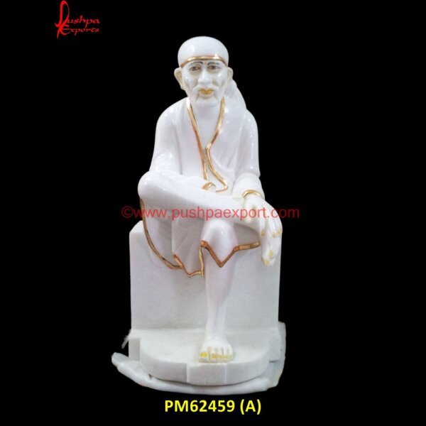 Saibaba Stone Murti PM62459 (A) god marble idol,god marble murti,god marble murti,Sai Baba Marble Statue,Marble Sai Baba Sculpture.jpg