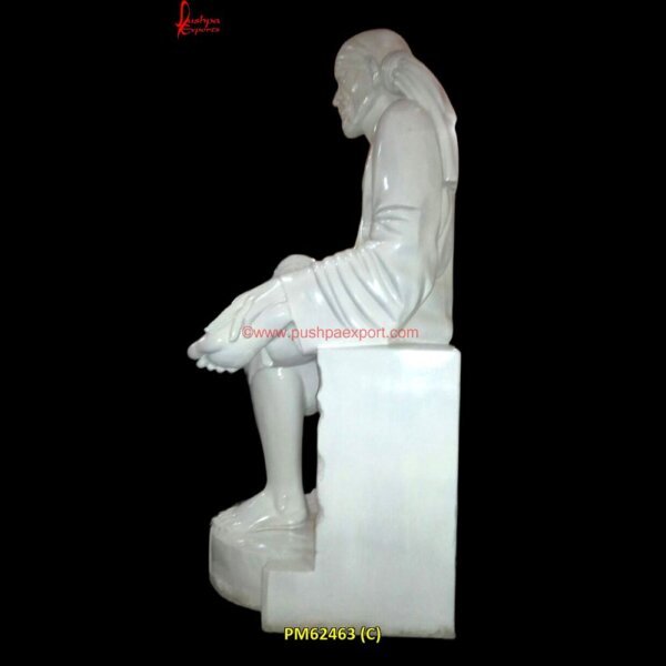 PM62463 (C) god marble idol,god marble murti,god marble murti,Sai Baba Marble Statue,Marble Sai Baba Sculpture.jpg