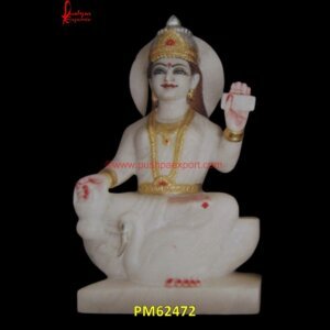 Goddess Saraswati Marble Statue