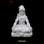 White Marble Shiv Statue