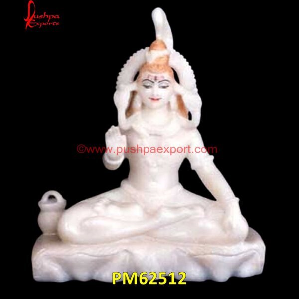 Stone Shiva Statue PM62512 shiva marble idol,shiva parvati marble statue,shiva stone idol,stone shiva murti,stone shiva statue,white marble lord shiva statue,white marble shiva parvati statue,white marble sh.jpg