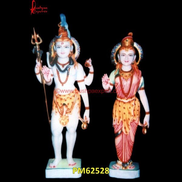 Shiv Parvati Marble Idol PM62528 marble shiv ji murti,marble shiv murti,marble shiv parivar statue,marble shiv parvati murti,marble shiva idol,marble shiva lingam,marble shiva parvati statue,marble shiva statue,ma.jpg