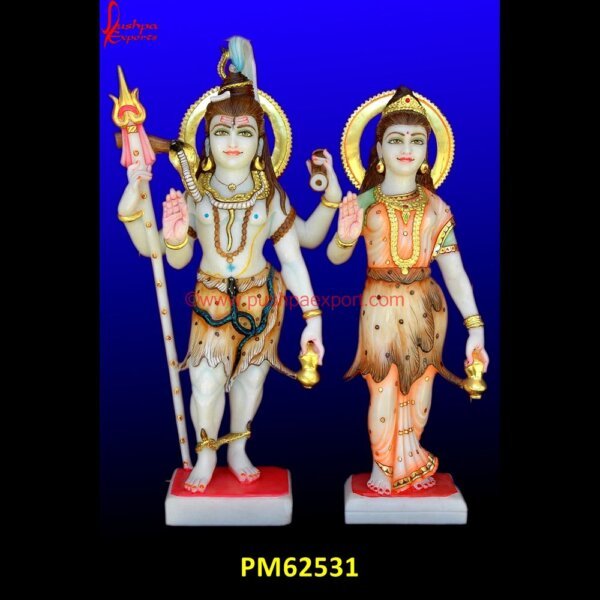 Beautiful Shiv Parvati Stone Statue PM62531 marble shiv parvati murti,marble shiva idol,marble shiva lingam,marble shiva parvati statue,marble shiva statue,marble shivling,narmadeshwar shiva lingam,parvati marble statue,shiv.jpg