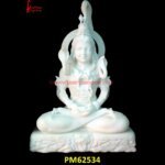 White Marble Shiv Ji Statue