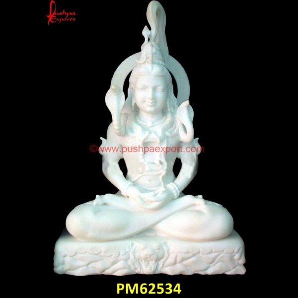 White Marble Shiv Ji Statue PM62534 marble shiva parvati statue,marble shiva statue,marble shivling,narmadeshwar shiva lingam,parvati marble statue,shiv black murti,shiv ji marble statue,shiv marble statue,shiv pariv.jpg