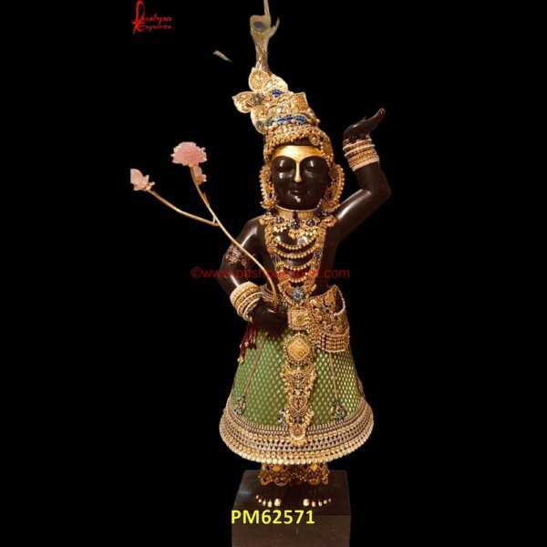 Black Marble Decorative Shrinath Ji Statue PM62571 Goddess Marble Statue, God Marble Murti, Marble Idol Of God, Marble God Murti, Marble God Murti, Marble God Statue, God Marble Murti, God Marble Murti.jpg