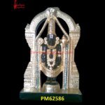Black and Gold Tirupati Balaji Marble Statue