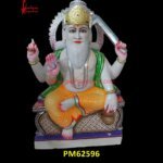 Marble Vishwakarma Statue