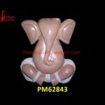 Pink Marble Stone Ganesh Ji Statue