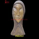 Lady Face Carving Abstract Art Statue