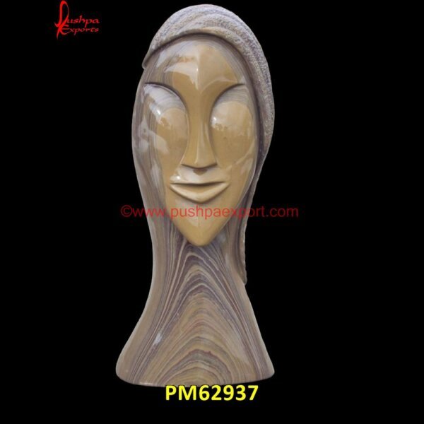 Lady Face Carving Abstract Art Statue PM62937 abstract stone garden sculpture,abstract statues stone,abstract marble decor,abstract marble bust,abstract grey marble,stone abstract sculpture,modern marble sculpture,stone modern.jpg