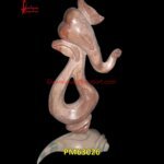 Ganesha Lord Pink Marble Abstract Art