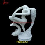 Sea Queen White Marble Stone Modern Art