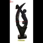 Abstract Art Sculpture Of Black Stone
