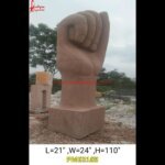 Modern Art Natural Stone Human Hand Statue