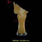 Yellow Stone Human Face Abstract Art Statue