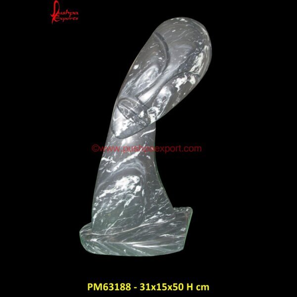 Modern Art Human Face Marble Statue PM63188 - 31x15x50 H cm modern stone art,modern marble wall art,modern marble statues.jpg