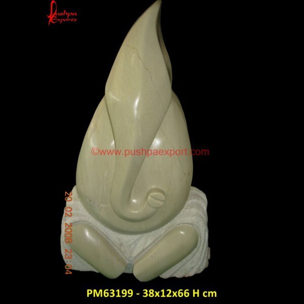 Italian Stone Modern Art Ganesha Sculpture PM63199 - 38x12x66 H cm marble abstract art,marble abstract,contemporary abstract stone sculpture.jpg