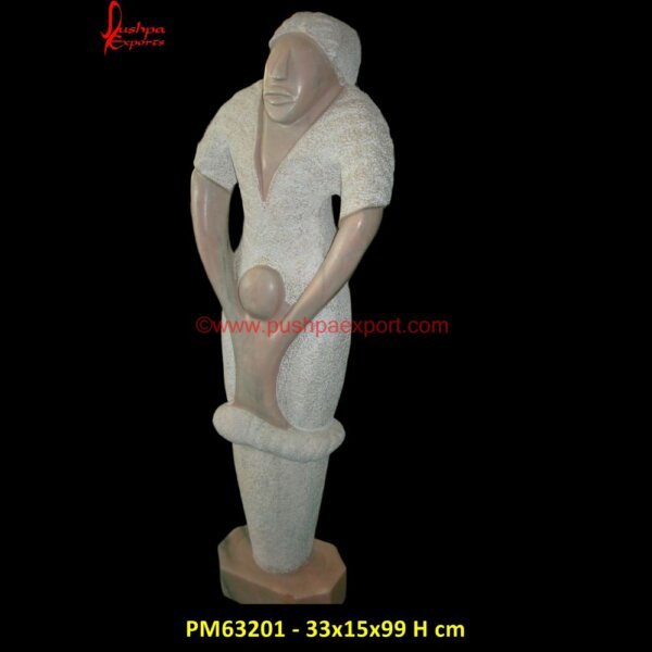 Mother And Child Pink Marble Statue PM63201 - 33x15x99 H cm contemporary abstract stone sculpture,abstract stone carving.jpg