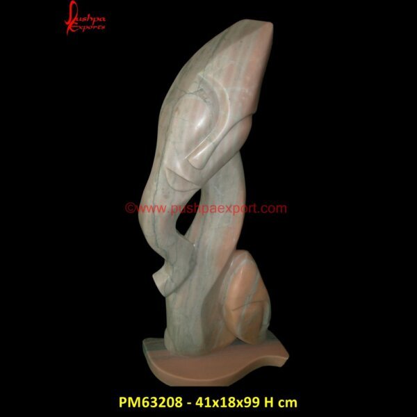 Modern Art Human Face Statue PM63208 - 41x18x99 H cm stone carving modern art,stone abstract wall,large marble abstract.jpg