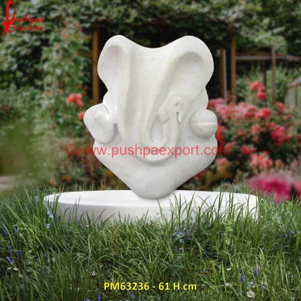 Ganesha Carving White Marble Statue PM63236 - 61 H cm abstract yellow stone background,abstract white and black marble texture.jpg